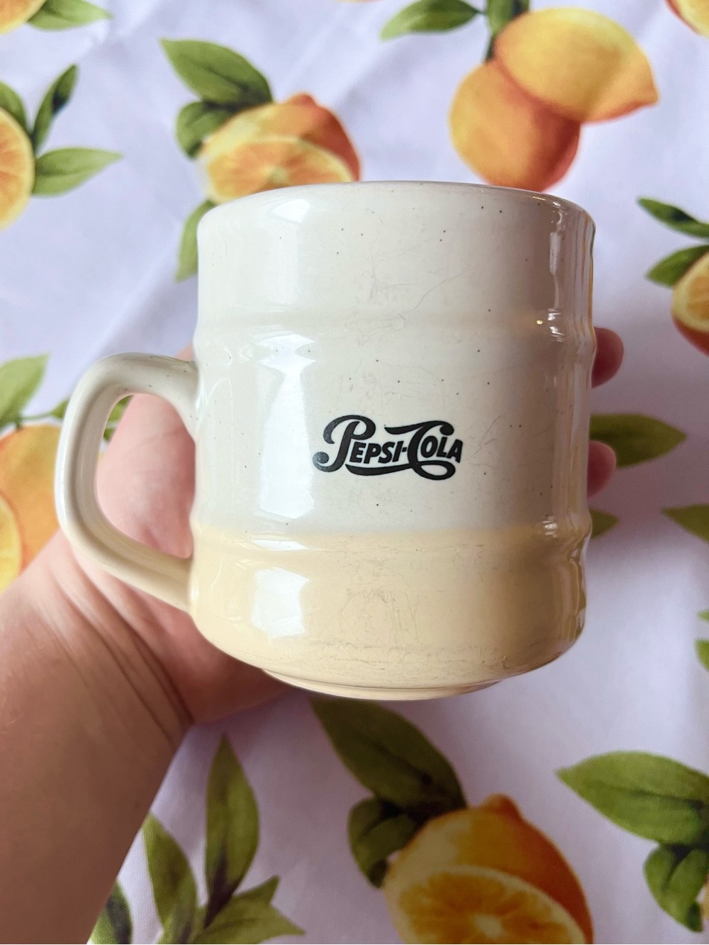 Vintage 80s Pepsi-Cola Retro Gres Stonewear Mug – Festival Korea Collectible